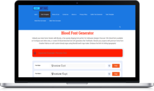 Blood Font Generator